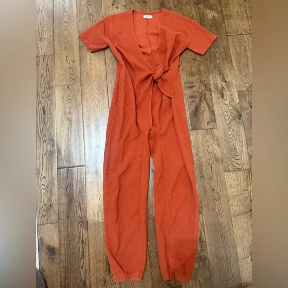 Madewell Knit Tie Knot Jumpsuit in Faded Rust Size XXS
MC983 - Picture 5 of 8